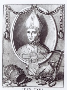 Antipaus Johannes XXIII, 1713 door Bernard Picart